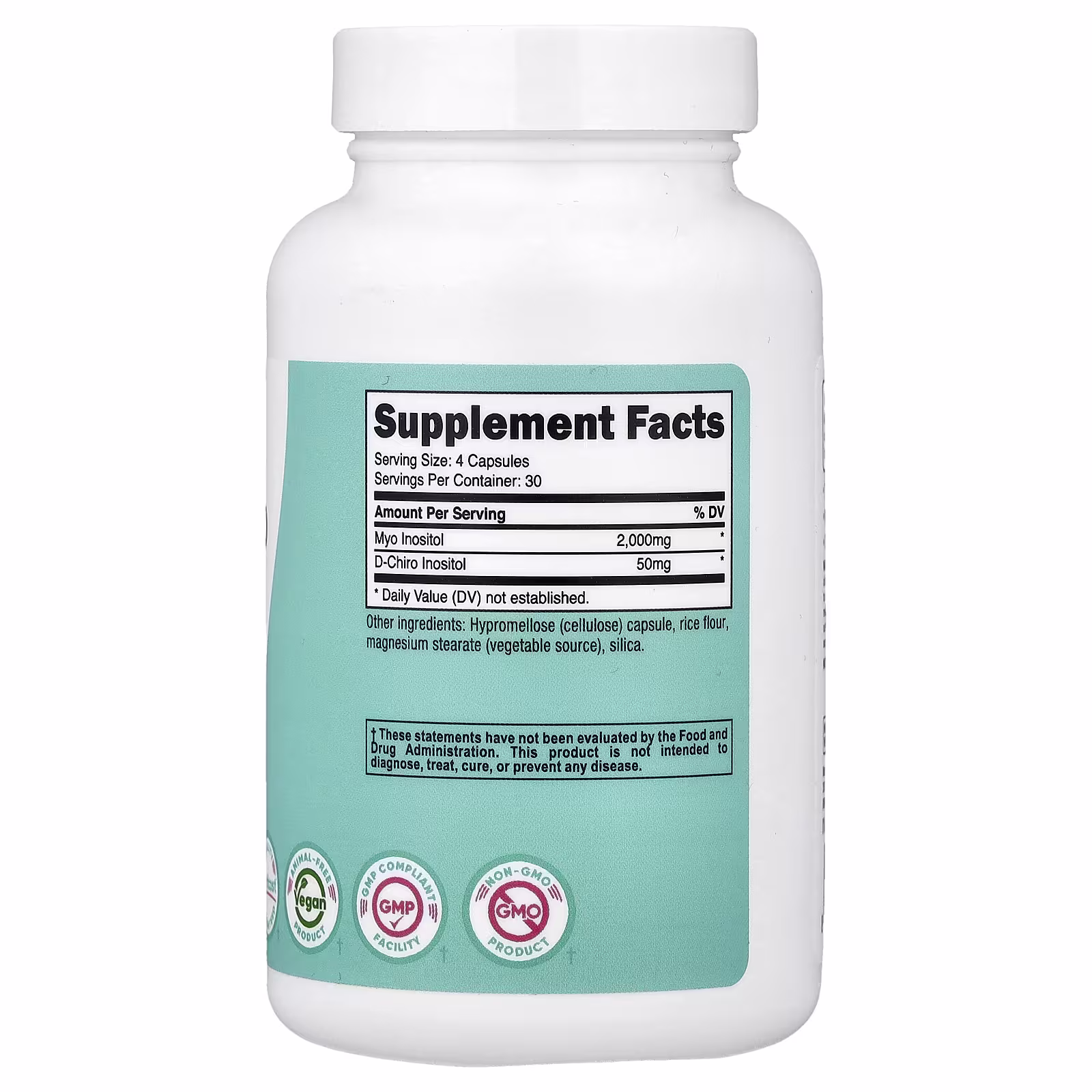 Frasco de Inositol Nutricost